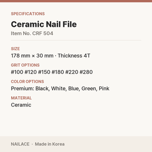 Lima de Uñas de Cerámica Coreana, Grano 100/120, Cónica, Logotipo Personalizado OEM para Venta al por Mayor en Salones de Belleza - Product Image 2