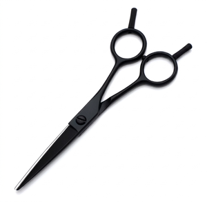 Tijeras de Adelgazamiento de Acero Inoxidable Japonés 440C de 5.5 Pulgadas con Acabado Negro Brillante para Belleza, Peluquería y Estilismo - Product Image 2