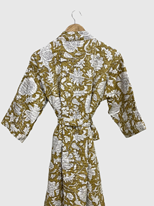 Veste en velours pour femme grande taille à col châle et manches trois-quarts, motif géométrique brodé à la main, manteau long pour l'automne - Product Image 3