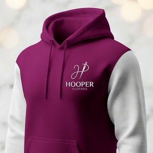 Sweat à capuche pour homme Hooper, tendance, durable, blanc-violet, respirant, séchage rapide, impression par sublimation - Product Image 2