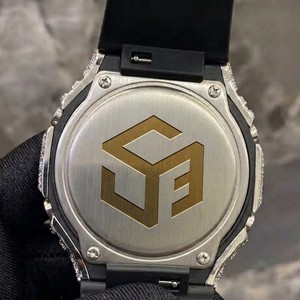 Reloj de Pulsera de Cuarzo de Lujo con Diamantes de Imitación Moissanite, Estilo Hip Hop, para Hombre, Poligonal, Analógico - Product Image 3