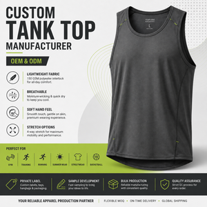 Camiseta sin mangas de poliéster y spandex de color personalizado con paneles laterales de malla para culturismo y running, camisetas sin mangas con aberturas profundas para hombre - Product Image 3