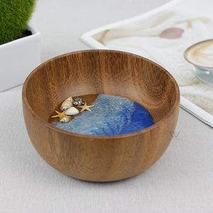 Tazón de Resina Personalizado, Regalo para el Día del Padre, Recuerdo Empresarial, Tazón de Madera para Decoración del Hogar - Product Image 3