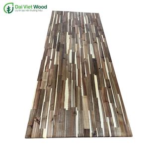 Comptoir moderne en bois d'acacia pour manger en plein air hôtel école salon meubles en bois massif design à motifs ronds - Product Image 2