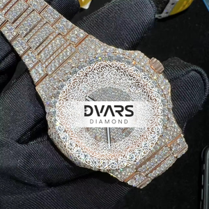 Reloj de Pulsera Monarch Premium de Lujo, Movimiento Mecánico Automático, Acero Inoxidable, Diamante Moissanite Color D VVS1, Cristal de Zafiro - Product Image 5