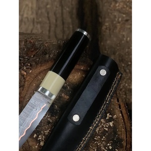 Cuchillo Jexmoo de Acero de Damasco Hecho a Mano con Funda de Cuero, Hoja de 13 Pulgadas con Empuñadura de Cuero Premium - Product Image 4