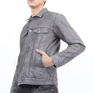 <b>Mens</b> Washed Jeans Winter <b>Jacket</b> Casual Street Style Outerwear <b>Warm</b> Comfortable for Travel and Daily Wear - Product Image 2