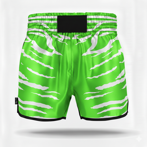 Shorts de Satén de Inspiración Vintage para Boxeo, Shorts de Muay Thai con Logotipo Personalizado, Servicio OEM - Product Image 3