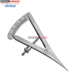 Calibrador Recto de 3.5 Pulgadas, Instrumento de Medición Manual para Mapeo Óseo, Acero Inoxidable Alemán, Escala de Precisión de 0-20mm, Dental - Product Image 4