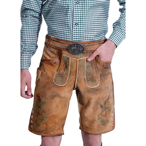 Auténticos pantalones cortos Lederhosen de piel de cabra Mountain Heritage, hechos a mano, estilo tradicional alemán. - Product Image 4