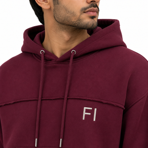 Ensemble de survêtement et de jogging en coton épais de qualité supérieure, coupe régulière, sweats à capuche surdimensionnés, fabrication OEM, marque privée - Product Image 5