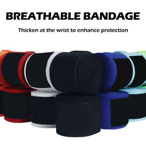 Vendas de boxeo premium con tela transpirable y cierre de gancho y bucle seguro para la muñeca. Cómodas para deportes de combate y kickboxing. - Product Image 6