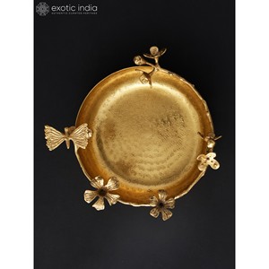 10 pouces fait à la main Floral Designer laiton Urli maison objet décoratif article artisanal - Product Image 3