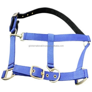 New Personalized design Blue Nylon Horse halter Extra comfort double ply Nylon Webbing Nylon halter for horses - Product Image 2