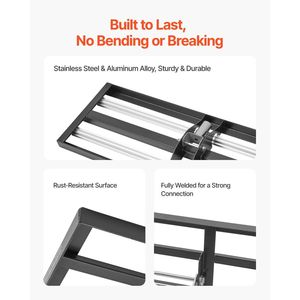 Livellatore per Prato in Acciaio Inox 48 x 10 Pollici, Rullo Livellante Resistente con Manico Regolabile 83,9 cm - Product Image 3