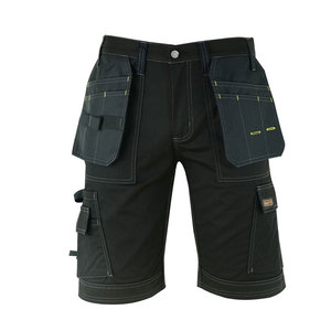 Pantalones Cortos de Trabajo para Hombre de Alta Calidad, Negros, Resistentes, de Seguridad, con Bolsillos, para Verano, con Cordones, Alta Visibilidad, Impermeables y Transpirables - Product Image 3