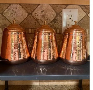 Copper Canister Perfect For Cafe And Restaurant Use For Elegant Food Storage And Serving Ingredients Wholesale From India - Product Image 3
