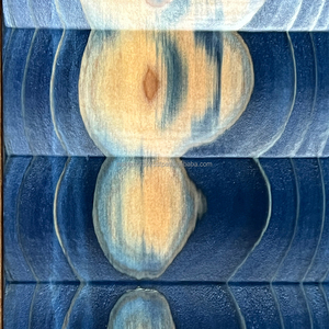 IRODORITAI WAVE Konami Planches de plancher en cèdre japonais massif teintes, modernes et luminescentes, à rainures et languettes, pour usage domestique et commercial W-01-BL - Product Image 1