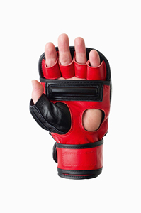 High Quality <b>Leather</b> Made MMA <b>Gloves</b> For Online Sale Hook Loop Closure for Wrist Support Moisture Wicking MMA <b>Gloves</b> - Product Image 2