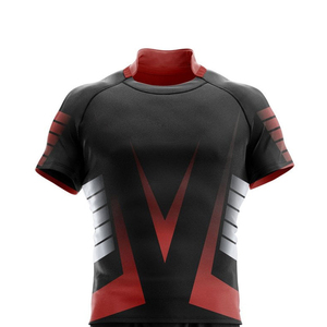 ชุดยูนิฟอร์มรักบี้ฤดูหนาวแบบสั้นสีตามสั่งสำหรับทุกเพศทุกวัย ไซส์ใหญ่ ผลิตจากโพลีเอสเตอร์ 100% ป้องกันรังสียูวี ระบายอากาศได้ดี ลายพิมพ์แบบซับลิเมชั่นด้านหน้า - Product Image 5