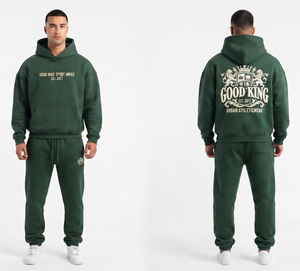 Conjunto Deportivo Personalizado para Hombre, Sudadera con Capucha y Pantalones Jogger 100% Algodón, Ropa Deportiva Urbana de Dos Piezas - Product Image 3