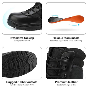 Outdoor Activities Motorbike Jogger Motorbike Jogger Shoes Features Reinforced Toe <b>Heel</b> And Ankle Protection For Added Safety - Product Image 6