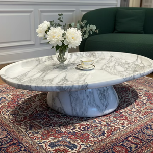 Mesa de centro de mármol natural para uso interior y exterior - Product Image 1