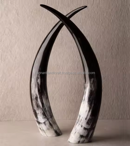 Cuerno de búfalo hecho a mano de calidad superior ágata pulida India Animal Natural artesanía india para decoraciones religiosas beber - Product Image 1