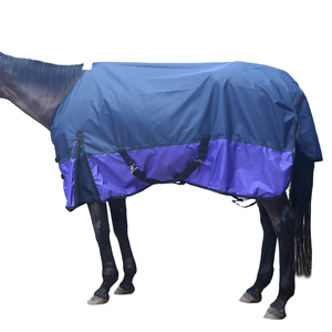 Mantas acolchadas de poliéster para caballos, impermeables, rellenas de algodón, con refuerzos más largos, para invierno, suministros para establos. - Product Image 5