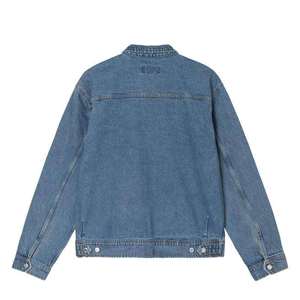 Low Moq Custom Men's Fashion Designer Denim Jeans Jacket New Stone Wash Embroidered 100% Cotton ODM Men's Denim Cute Jackets - Product Image 4