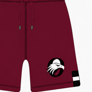 Pantalones Cortos de Rugby Color Negro Granate, Cintura Elástica con Cordón, Uniforme de Equipo Personalizado, Transpirable, Ecológico, de Secado Rápido, 100% Poliéster, para Entrenamiento - Product Image 4