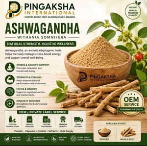 OEM/ODM PINGAKSHA INTERNATIONAL ORGANIC Ashwagandha Compléments Alimentaires à Base de Plantes Capsules Anti-Stress Favorisant une Réponse Naturelle au Cortisol - Product Image 2