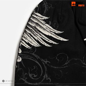Gorro Unisex Estilo Punk con Estampado de Calavera y Alas, 100% Acrílico, Gorro de Invierno para Adultos, Uso Casual, Nuevo Diseño 2026 - Product Image 3