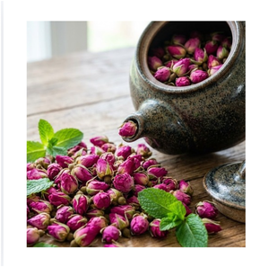 ชาสมุนไพรดอกกุหลาบแห้งธรรมชาติพรีเมียม - Product Image 1