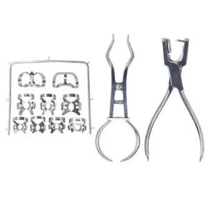 Kit complet d'isolation endodontique en caoutchouc pour traitement des canaux radiculaires, instrument professionnel d'isolation dentaire. - Product Image 2