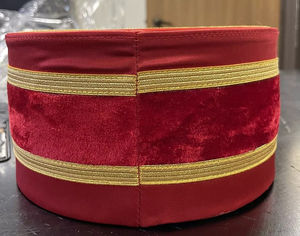 Couronne de Cérémonie Maçonnique de Qualité Supérieure, Broderie Main, Chapeau de Régalia du Royal Arche P.H.P., Fabrication Sur Mesure, Nouvelle Collection 2026 - Product Image 2