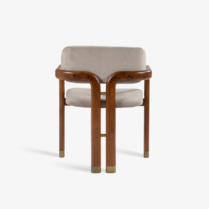 Midcentury Modern Oval <b>Dining</b> <b>Table</b> Set <b>with</b> 6 Solid Back <b>Chairs</b> Wood Home Furniture - Product Image 4
