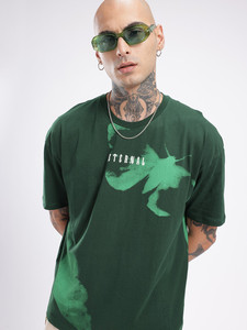 Eternal Printed Green Men's T-Shirt <b>Short</b> <b>Sleeve</b> O-Neck Casual Regular Fit 100% Cotton Jersey Breathable Design - Product Image 4
