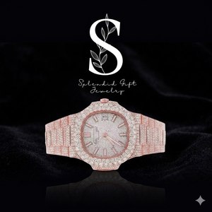 Reloj de Lujo para Hombre de Acero Inoxidable con Movimiento de Cuarzo, Cristal de Zafiro, Diamantes Moissanite, Estilo Hip Hop, Correa de Acero - Product Image 1