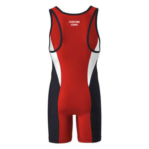 Trajes de Lucha Libre Personalizados de Alta Calidad para Adultos, Venta al por Mayor, Impresión por Transferencia, 100% Poliéster, Ligeros, Transpirables, con Logotipo Frontal - Product Image 6