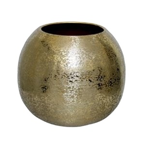 Trending Flower Vase <b>for</b> Garden <b>Home</b> & Hotel Plant Vases Decorative Gold Finishing Metal Flower Holder Round Shaped Flower Vases - Product Image 1