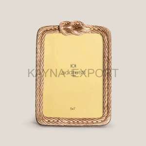 Designer Handicraft <b>Gold</b> Plated Aluminum Metal Lightweight Eco-Friendly Photo <b>Frame</b> Square Shape - Product Image 5
