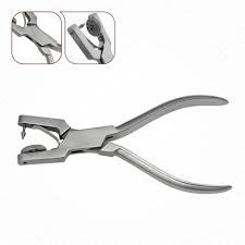 Pinza perforadora ergonómica manual de acero inoxidable Clase I autoclavable ANISWORTH para instrumentos de dique de goma de MEDITECH INDUSTRY - Product Image 2