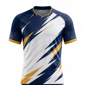 Ensemble maillot et short de football moderne, tenue d'équipe personnalisée, uniforme athlétique léger pour joueurs professionnels et amateurs - Product Image 2