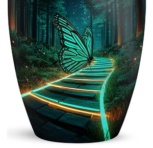 Wholesale Metal Cremation Urns <b>for</b> Adult Human <b>Ashes</b> Modern Design Funeral Supplies <b>Casket</b> Memorial Keepsake - Product Image 6