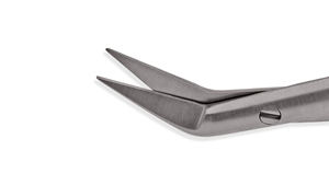Ciseaux en acier inoxydable DeBAKEY-POTTS, longueur de la lame 1 pouce (25 mm), finition miroir, pointe arrondie, longueur totale 6,5 pouces (16,5 cm), CE - Product Image 2