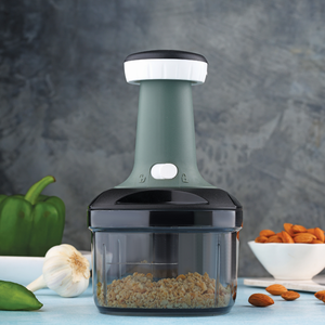 Plastic aether push chopper with stainless steel blade durable kitchen <b>tool</b> ergonomic design efficient <b>vegetable</b> & <b>fruit</b> cutter - Product Image 1