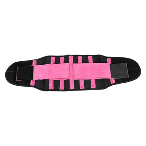 Pink Neoprene Waist Trainer for Women Weight Loss Sweat Belt Belly Shaper <b>Back</b> <b>Support</b> Lumbar Brace Trimmer Gym Protection - Product Image 3