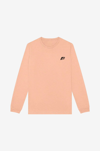 Camiseta de Algodón de Manga Larga para Hombre, Cuello Redondo, Color Sólido, Estilo Casual, con Logotipo Estampado en la Parte Delantera, Corte Regular, Venta al Por Mayor - Product Image 4