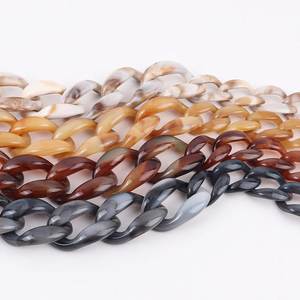 Colgante para Bolso de Cadena de Resina Turquesa y Naranja con Herrajes Dorados y Borla Verde Azulado, Adorno Premium de Arte Moderno - Product Image 6